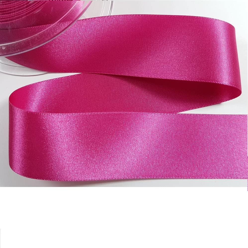 Double Sided Satin Ribbon Size 25mm x 10 Meters, Perfect for Gifts Wrap Sew Party, Decorations Events Dress Wedding Christmas Crafts, Bows Car, DIY, Bouquets, Cake More (Black) — view 67