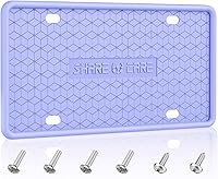 Vista 10 de Paquete de 2 marcos de silicona para matrícula, cubierta delantera y trasera, soporte para placa de matrícula a prueba de óxido, a prueba