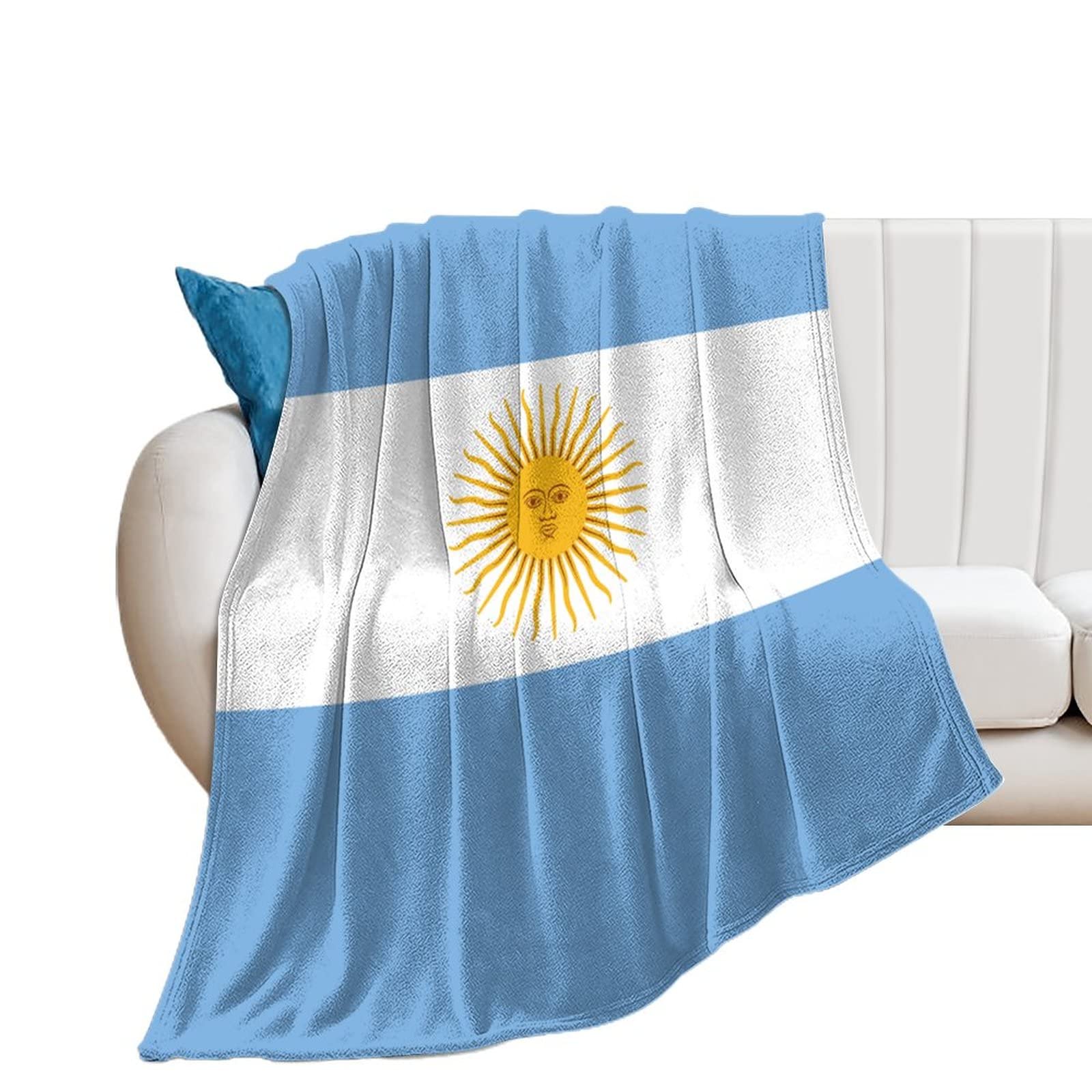 Jeté de lit Argentine en flanelle 178x203 cm contre le froid hivernal