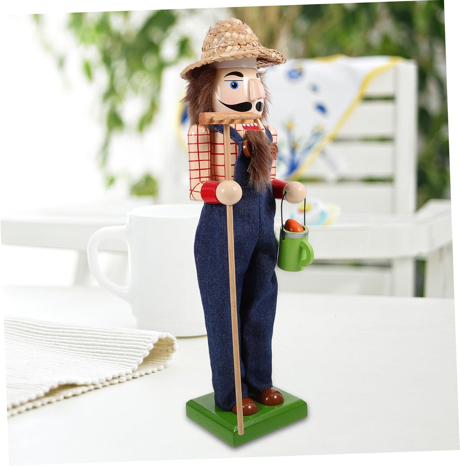 Cabilock Christmas Nutcracker Figure Wooden Nutcracker Puppet Decor for Festive Home Charming Xmas Decoration for Holiday Atmosphere and Photo Props