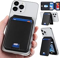 Vista 4 de Cavor Cartera magnética y tarjetero para Apple Magsafe, Negro, Bolsa