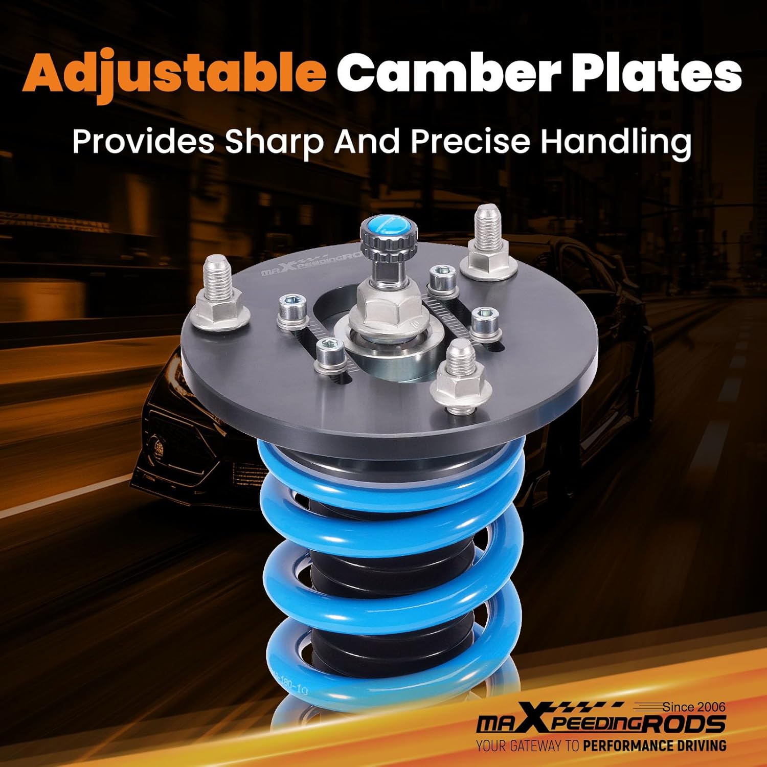 maXpeedingrods Coilover for Toyota Camry 1992-2001, for Lexus ES300 1992-2001, for Toyota Avalon 95-03, 24 Levels Damper Adjustable Coilovers Suspension Kit, Height Adjustable T6 Upgrade Lowering Kit