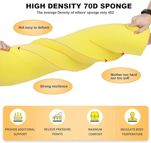 Miniatura 3 de Millsilo Cojín de banco para muebles de interior y exterior, cojines de asiento antideslizantes para ventana, almohadillas de banco de