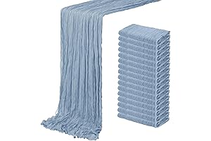 16 Pack Dusty Blue Cheesecloth Table Runner