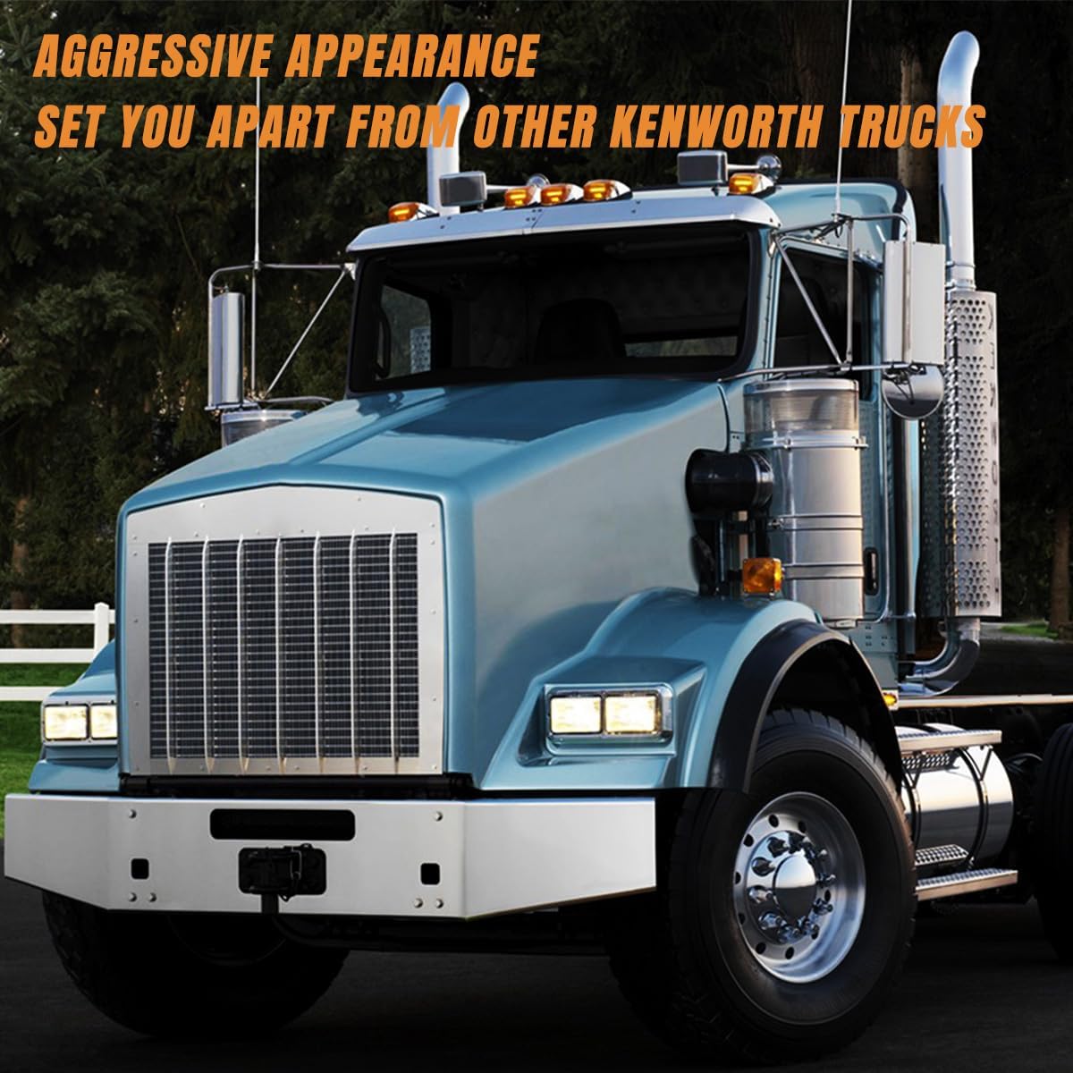 Headlights for Peterbilt 379 362 359 378 Kenworth T600 T800 W900 C500 Headlamp Assembly OE Replacement Kenworth Peterbilt Fornt Headlamp Driver Left and Passenger Right Side