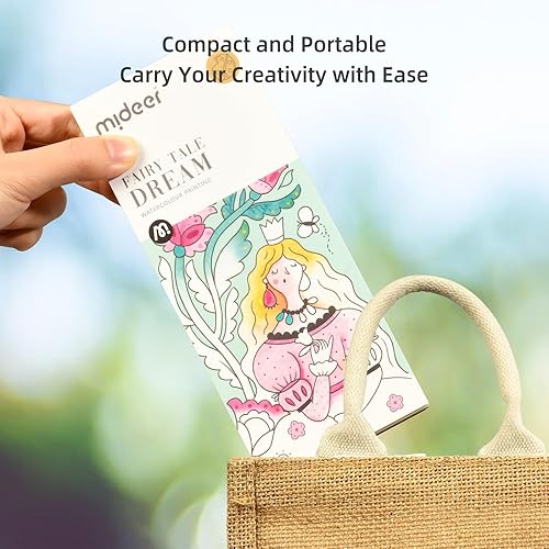 Vista 19 de MiDeer Libros para colorear al agua para niños de 4 a 8 años, kit de libro de pintura de acuarela de bolsillo para niños pequeños