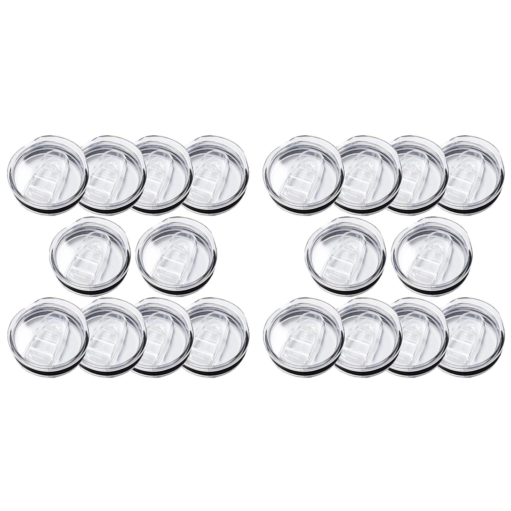 Hndhbfgrt Skinny Tumbler Replacement Lids 20 Pack, Plastic Splash Lids Covers Spill Proof for Skinny Tumbler Lid 20 Oz