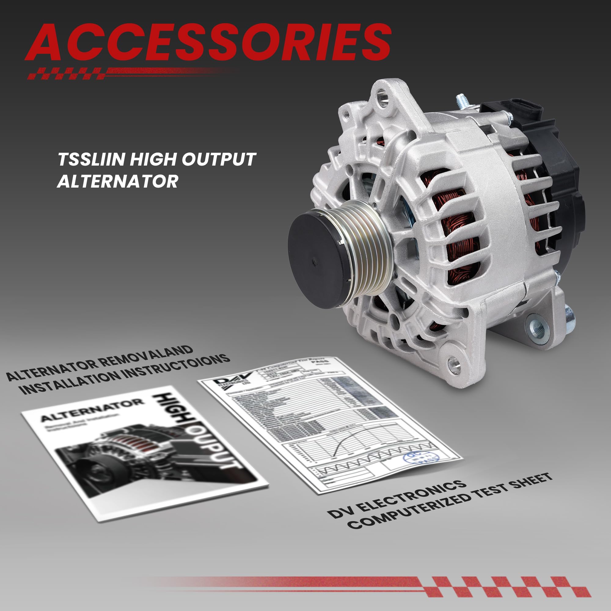 New Alternator For 2.5L Nissan Altima, Sentra, Rogue 2007-2015 - Replaces AL2407X, 23100-JA02A, 400-40102