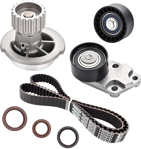 Nakuuly Kit de correa de distribución con bomba de agua compatible con motor Chevrolet Aveo Aveo5 1.6L L4 DOHC 16V 2004 2006 2007 2008