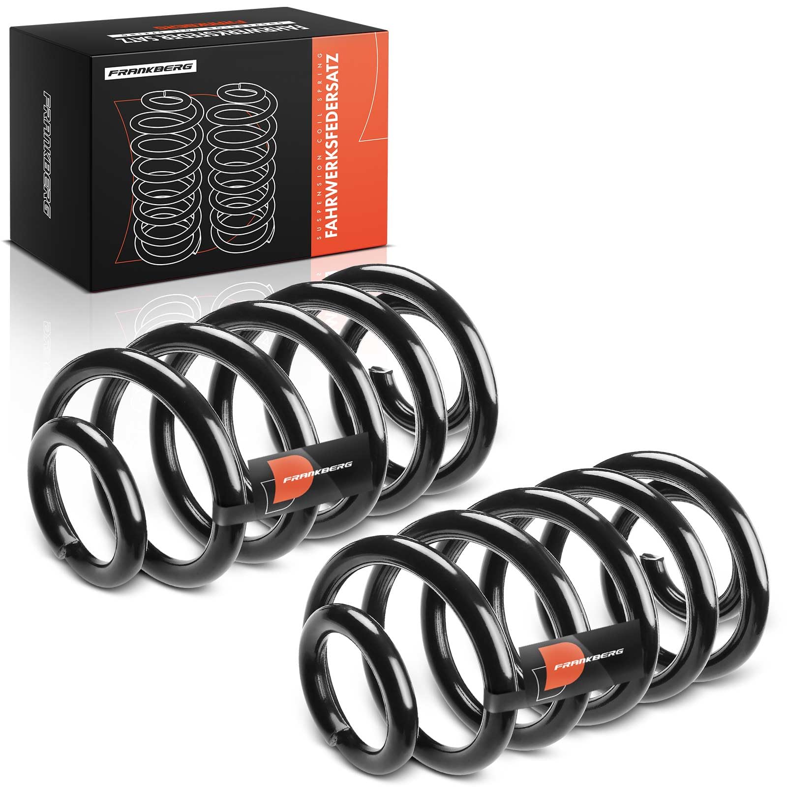 Frankberg 2x Muelles de chasis Muelles de suspensión Compatible con Vito Bus W639 Vito/Mixto Furgoneta W639 Viano W639 Replace# RX6666