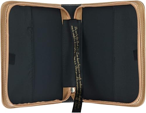 Miniatura 4 de Divinity Boutique Bible Business - Portada de informe de negocios (25672)  Grande se adapta a Biblias de hasta 9 x 6.25 x 1.25 pulgadas, marrón