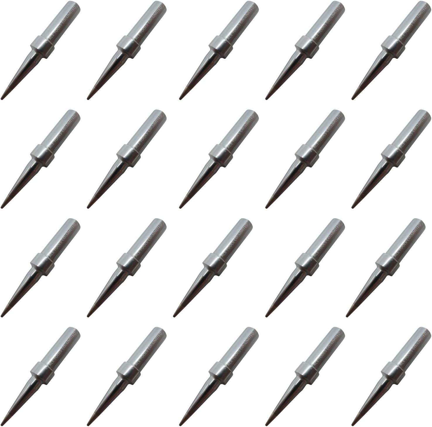 ETU Bevel Single Flat Soldering Tip 0.031" / 0.8mm for WESD50 WES50 WESD51 WES51 PES50 LR20 PES51 LR21 WE1010NA (WE1010EU WE1010EDU) WE1010 WECP ACE Brand Solder Iron Handle Tips (20)