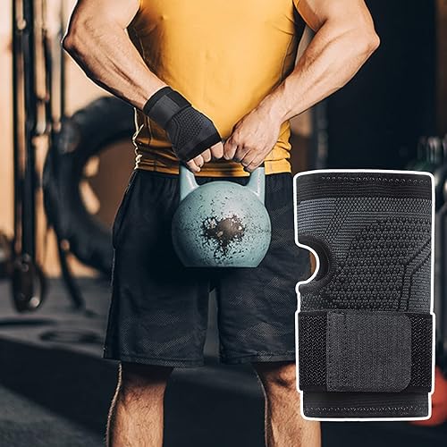 Miniatura 3 de Muñequera con absorción de sudor soporte de muñeca resistente al desgaste alivio del dolor soporte de mano para hombres y mujeres