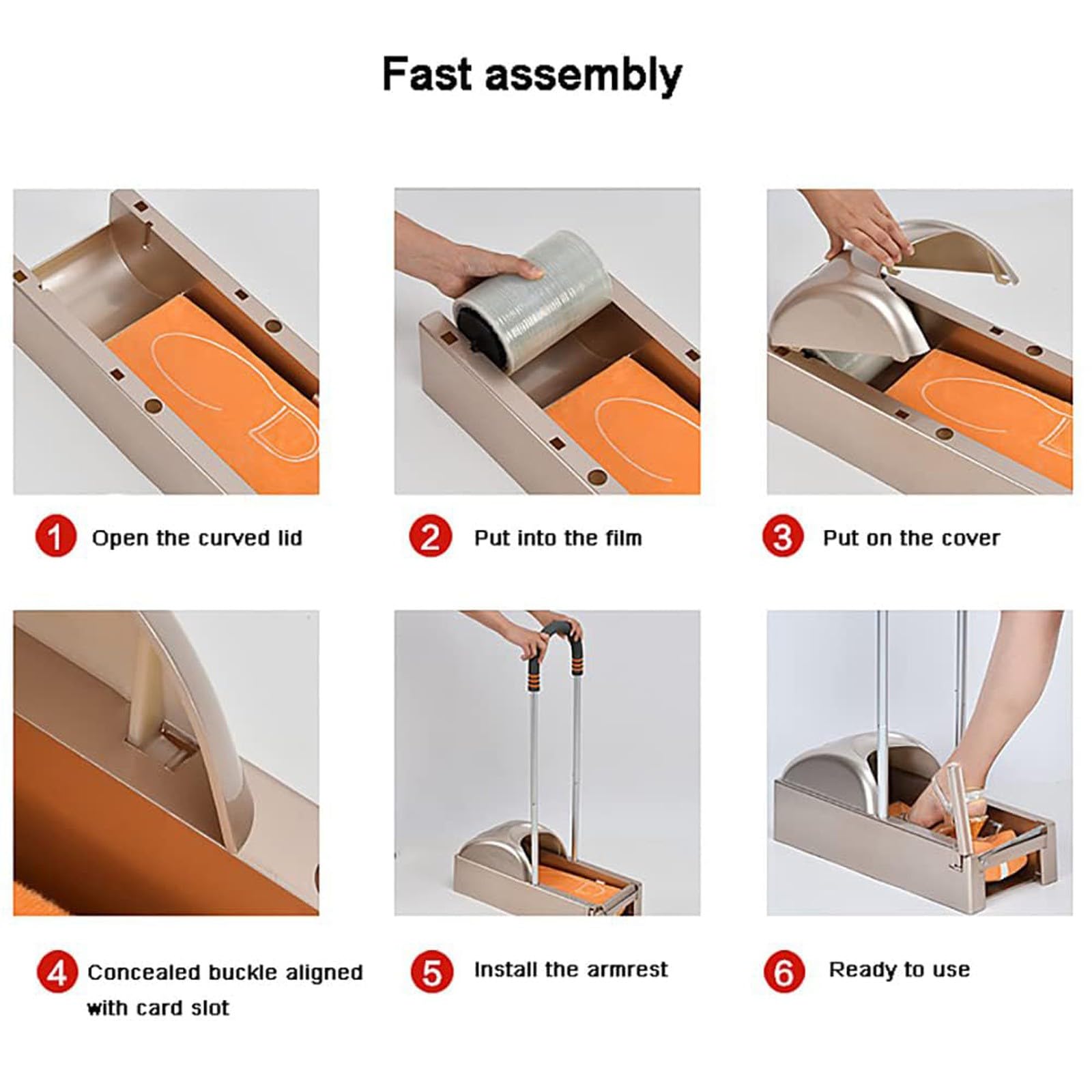 Máquina automática para cubrir zapatos, dispensador de film transparente para pies. Protección profesional para calzado en el hogar, laboratorio y fábrica. Práctica, higiénica y fácil de usar(Sliver)