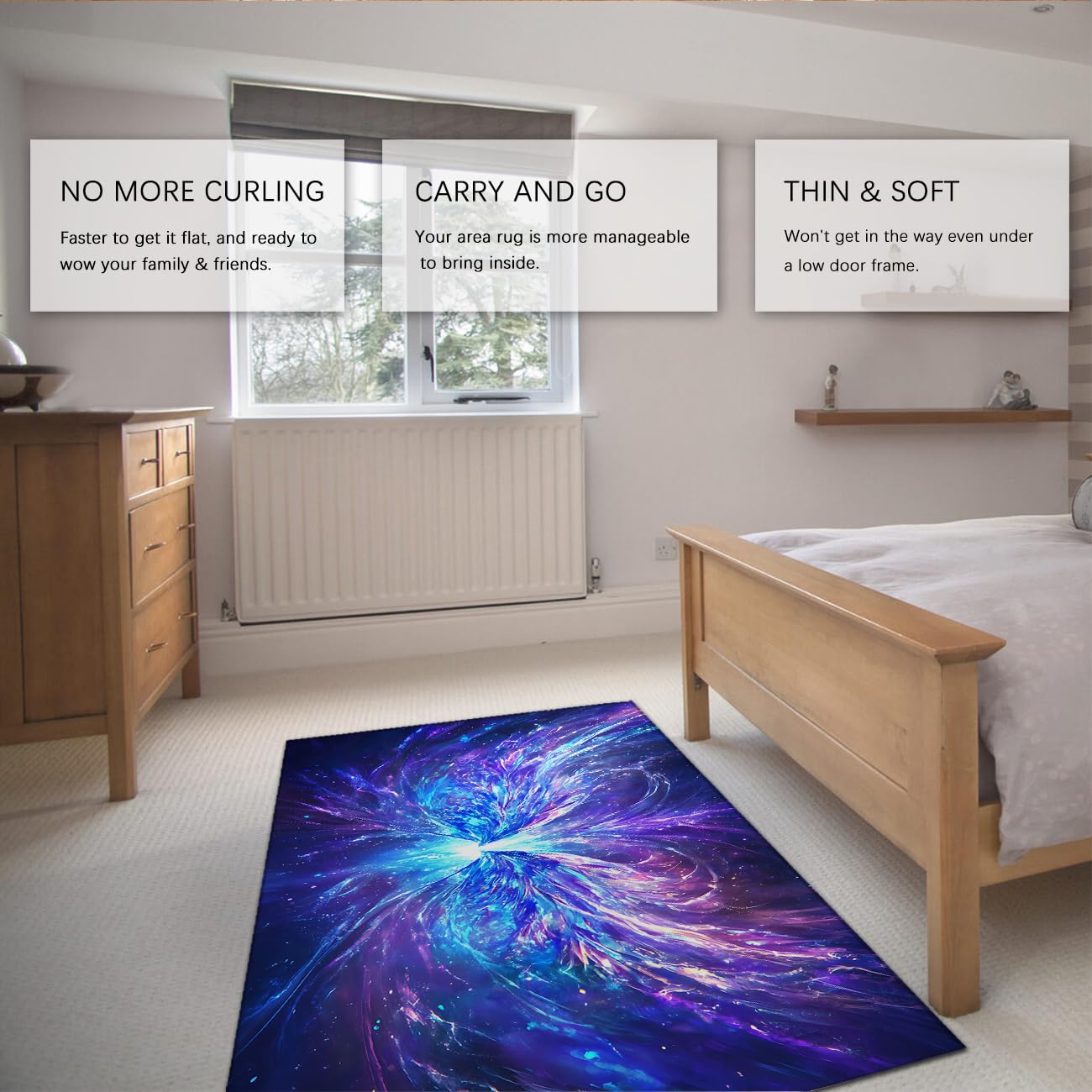 Futurystyczny dywan o tematyce fantasy, abstrakcyjny wzór feniksa, nadaje się do prania, niskie runo, duży dywan do salonu, do holu, mieszkania, 120 x 200 cm