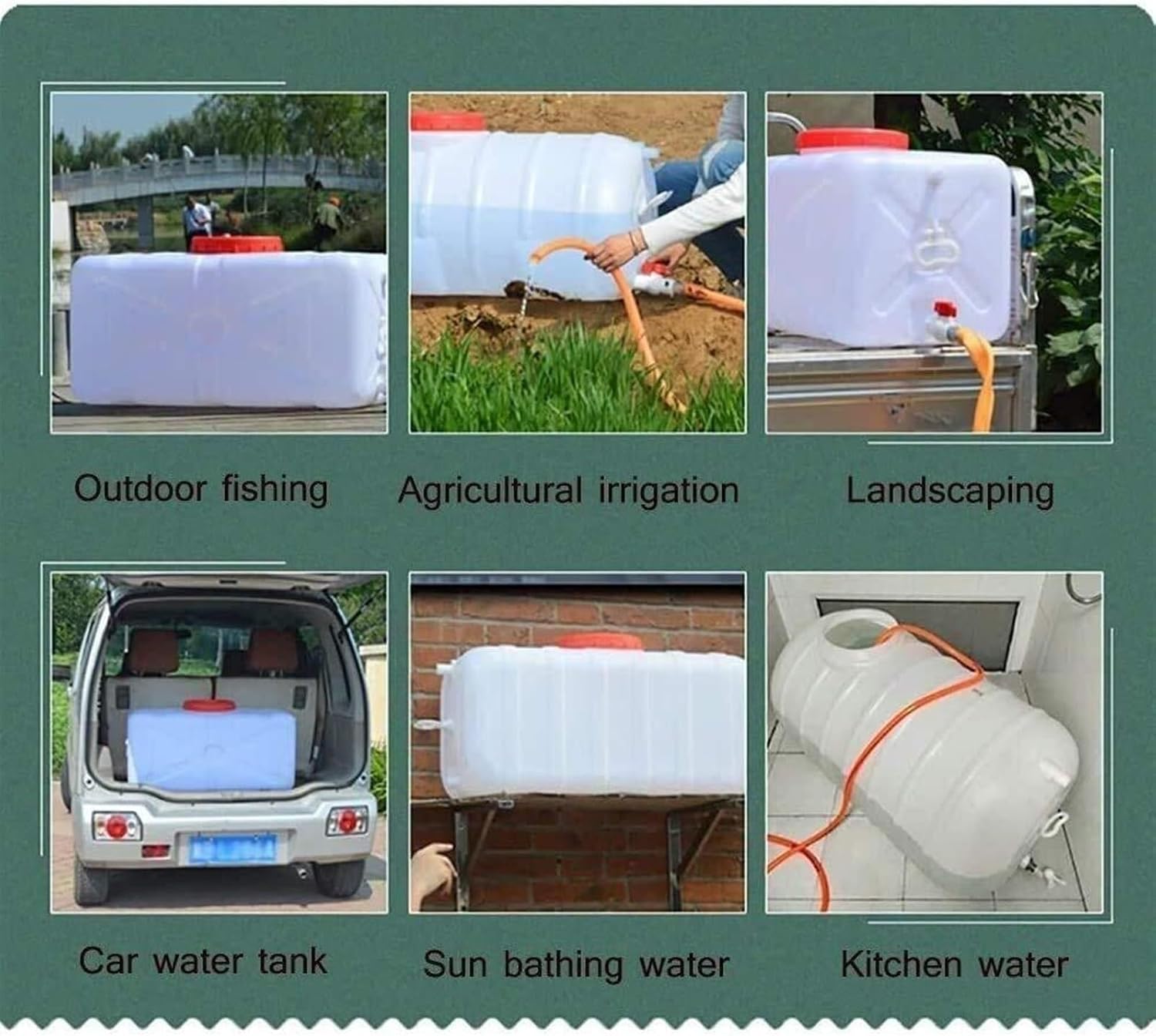 LICOME Blue Household Thickened Rectangular Plastic Bucket,Water Storage Household Food Grade Plastic Bucket,Large Rectangular Water Tank,Thickened Camping Water Container
