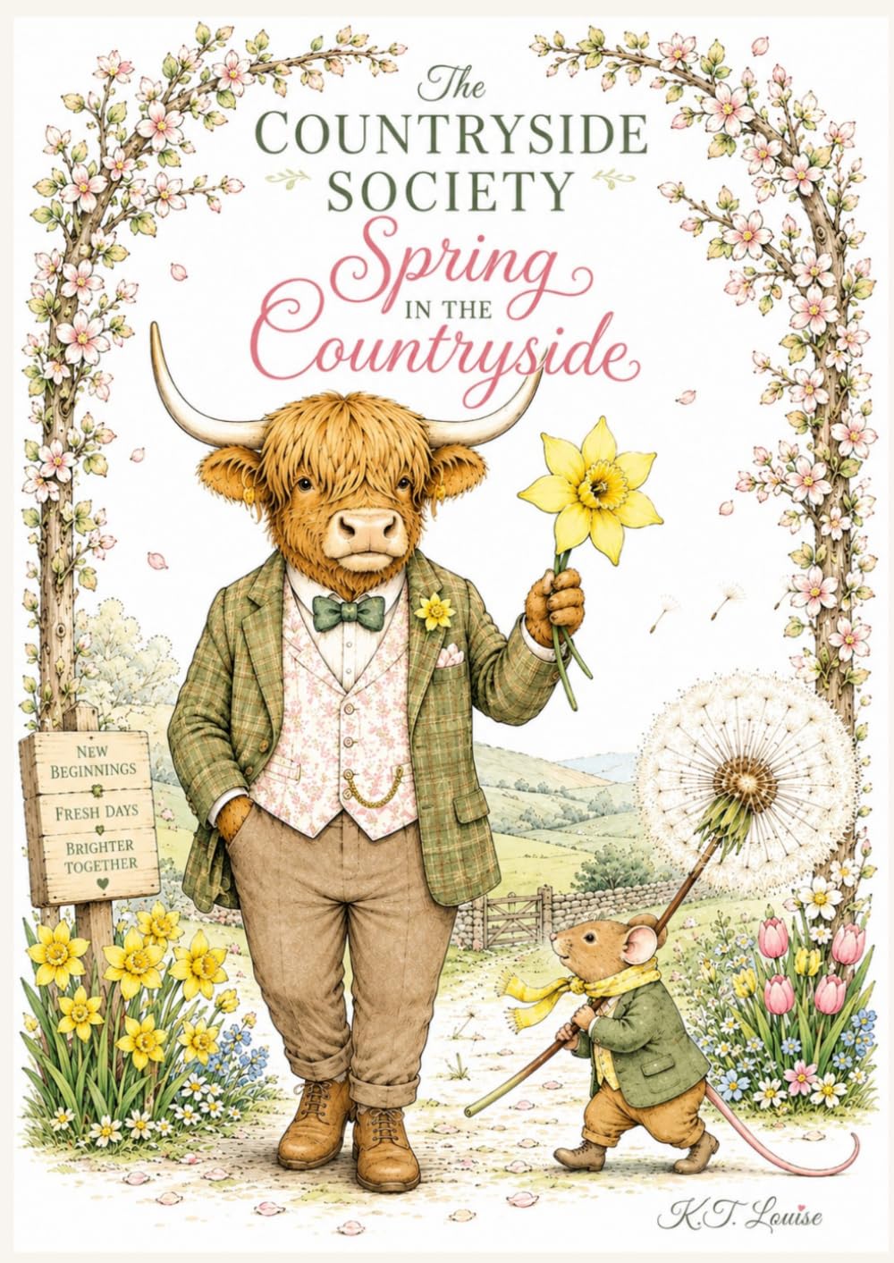 The Countryside Society: Spring in the Countryside.: Colouring Book