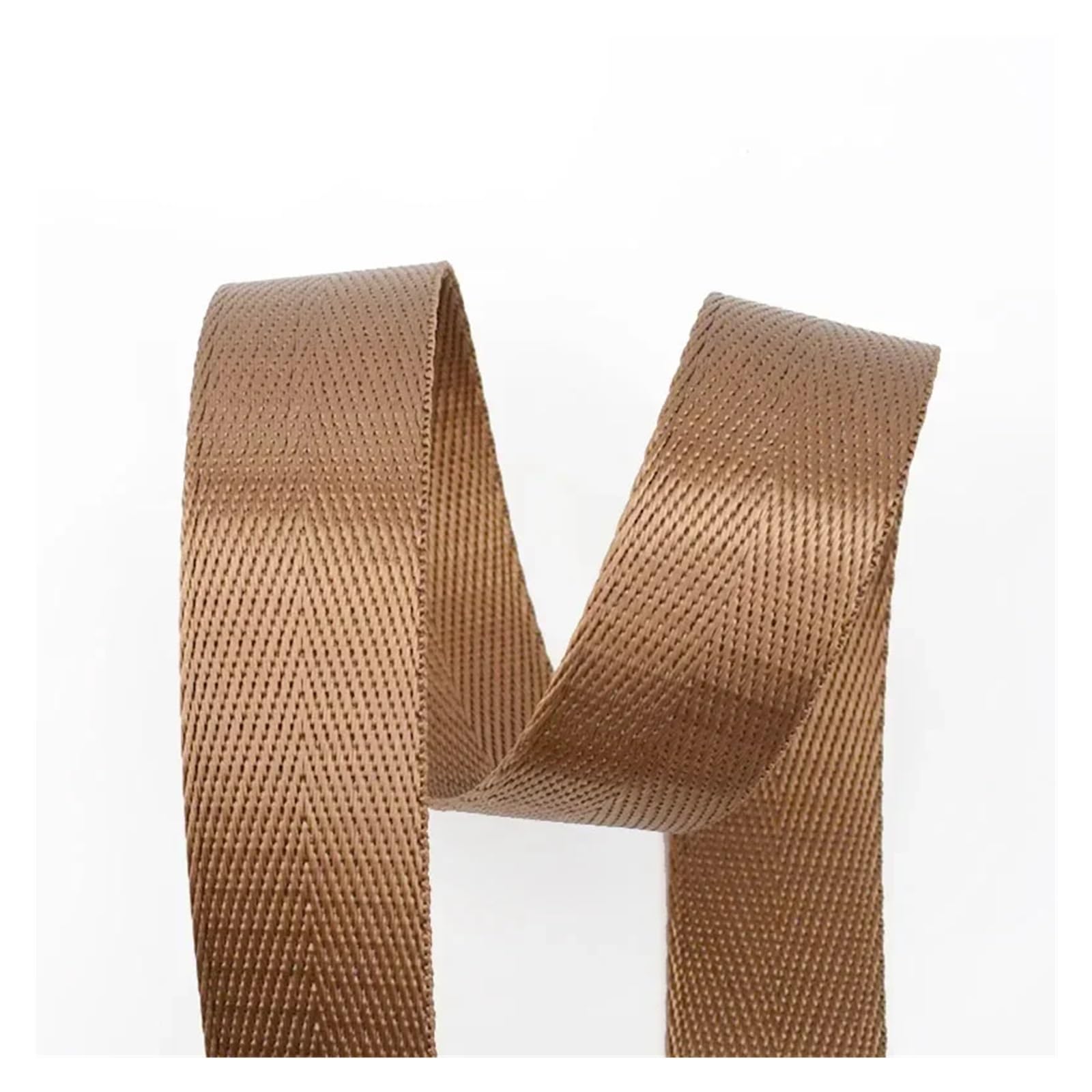 10Meters 20-50mm Nylon Webbing Tapes Ribbons for Belt Dog Collar Backpack Strap by The Meter Bias Binding DIY Sewing Accessories(RD001-Khaki,32mm)