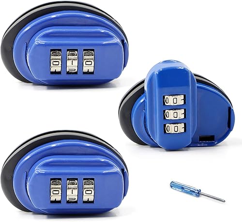RioRand Bloqueo de disparador de 3 dígitos combinación pistola bloqueo bloqueo gatillo accesorios azul