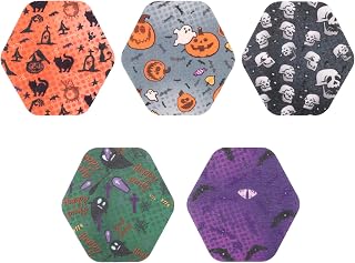 25pcs Sensor Covers for Libre 2/3, Precut CGM Monitor Adhesive Patches Waterproof CGM Tape Sweatproof Sensor Stickers for Libre Over Patch Accessories (5 Halloween Print Styles)