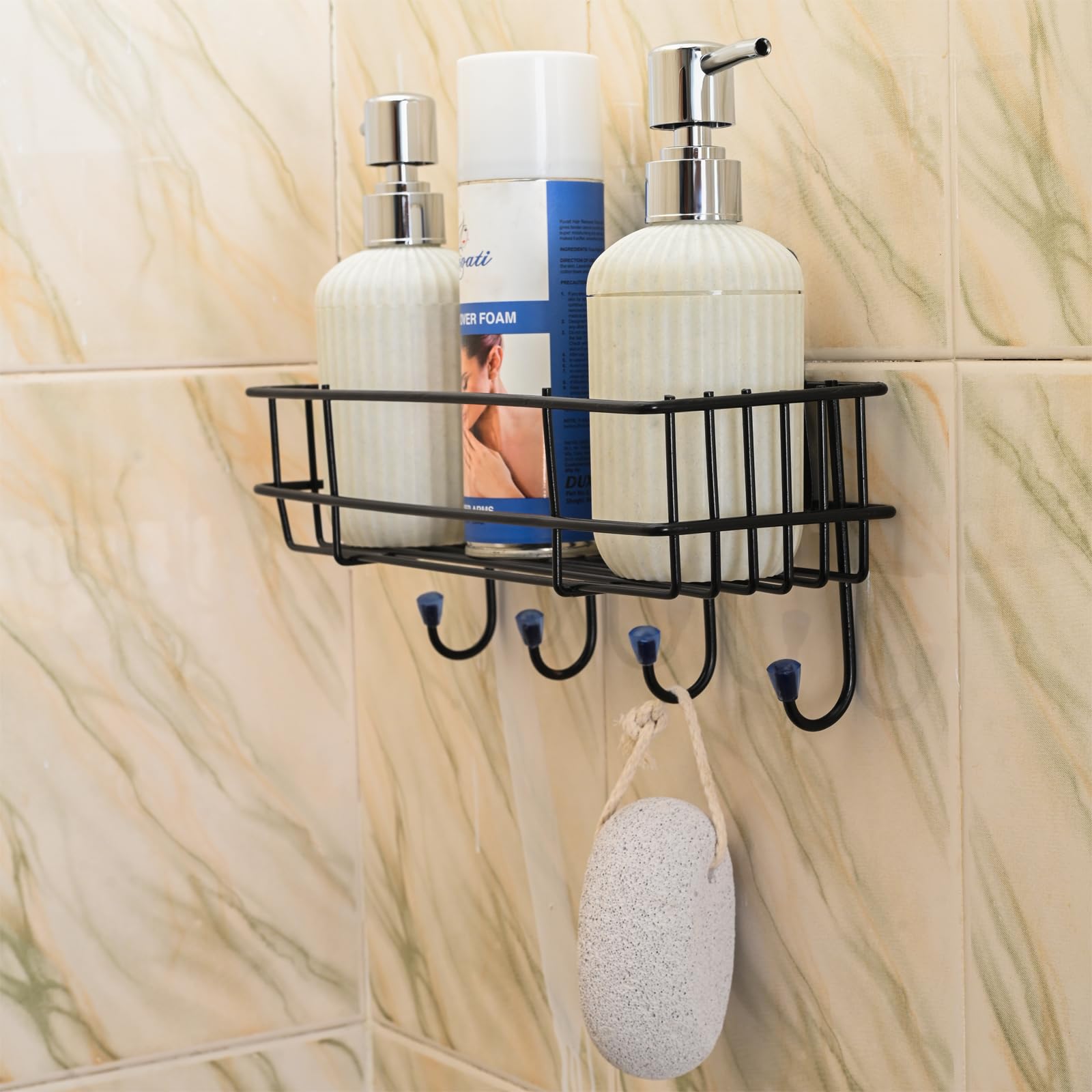 Schmieden Fabricators Bathroom Holders Without Drill self Adhesive Rack for Kitchen Storage orgainser Stick on Shelves Shampoo Stand (B0CK1CPYPZ) Amazon Price History, Amazon Price Tracker