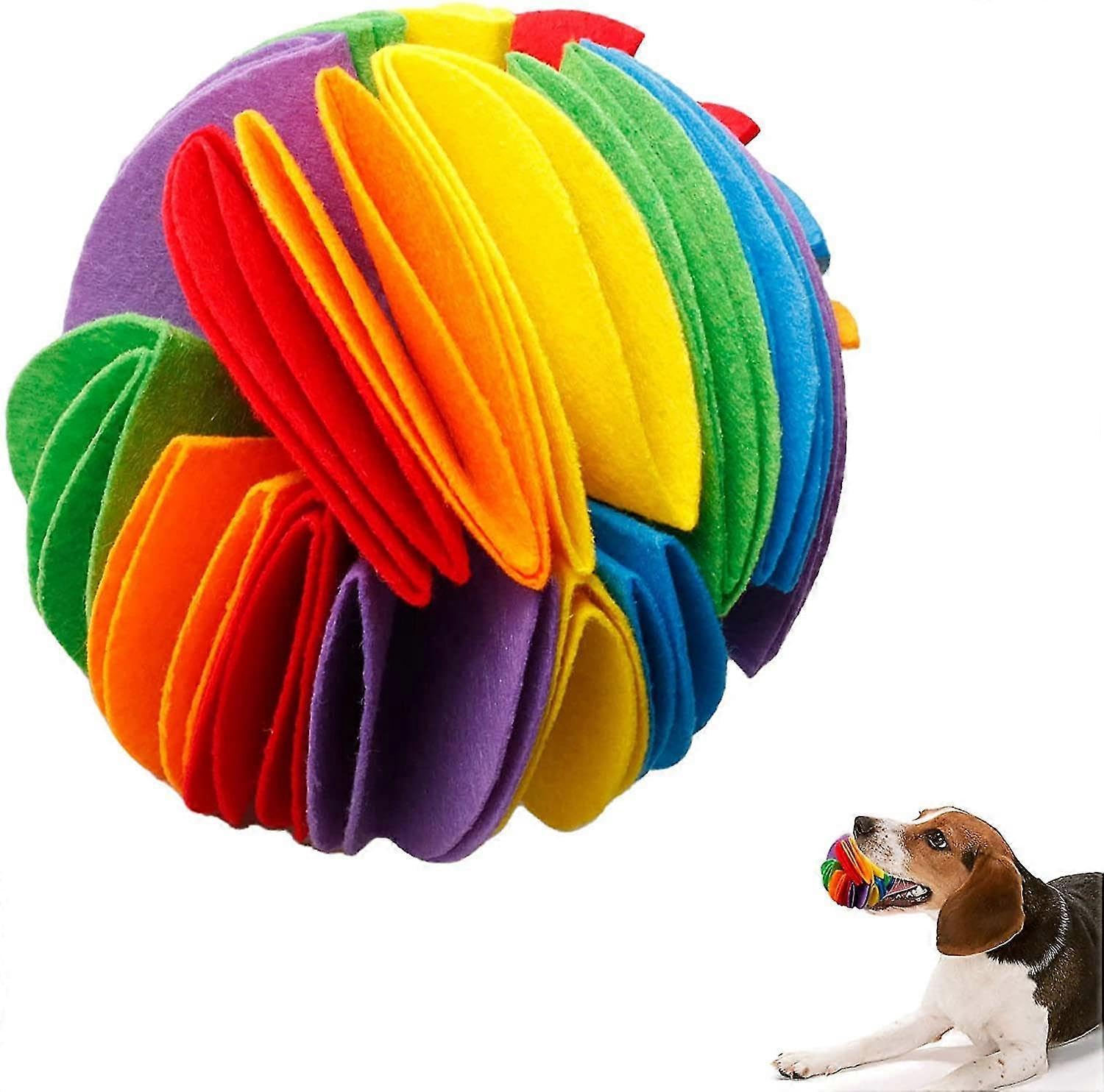 Snuffle Ball Dog Search Interactive Dog Toys Ball Snuffle Mat Rainbow Snuffle Ball Puzzle Toys
