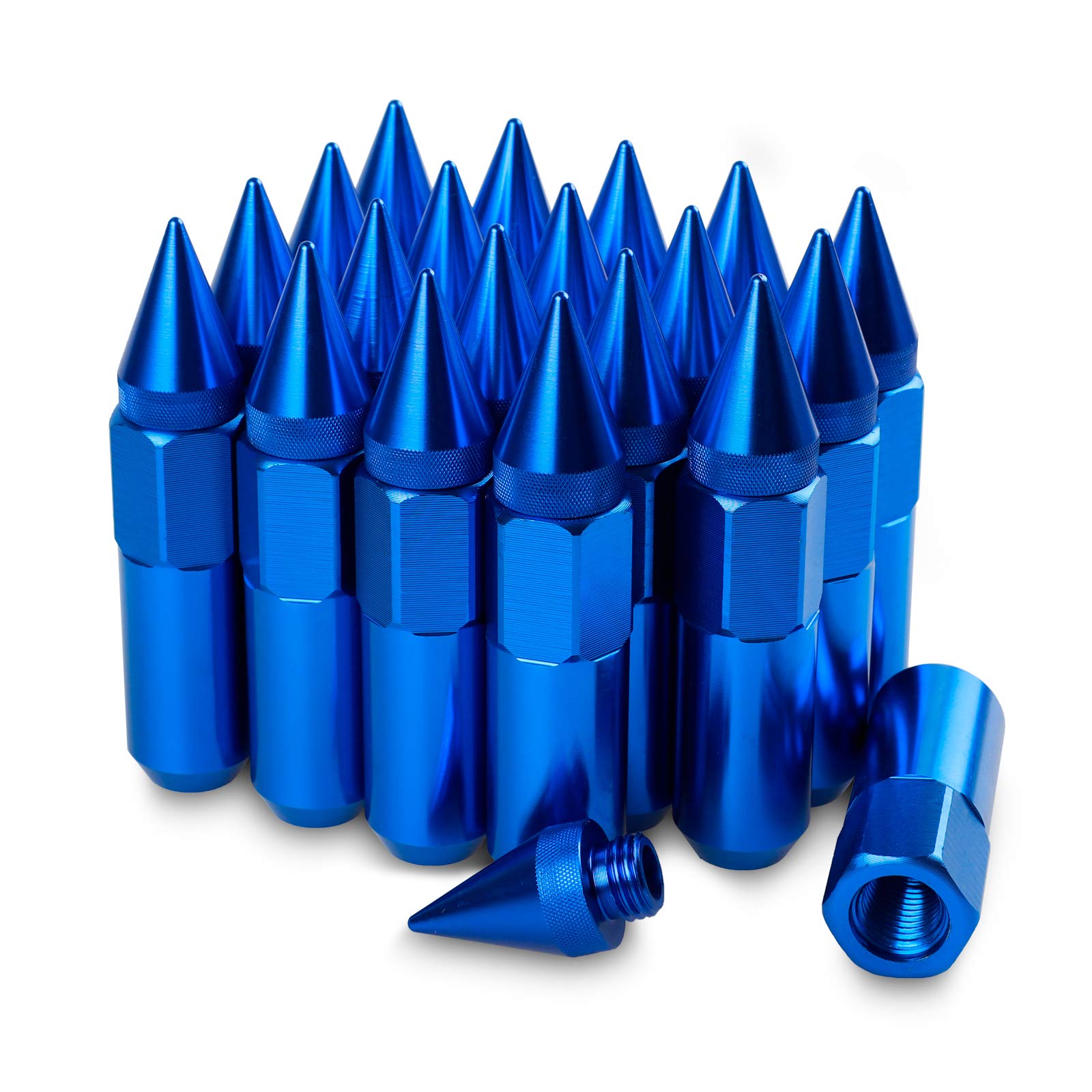 Buy M12X1.5 Spikes Nuts for Rims Aluminum Extended Tuner Lug Nuts 20PCS