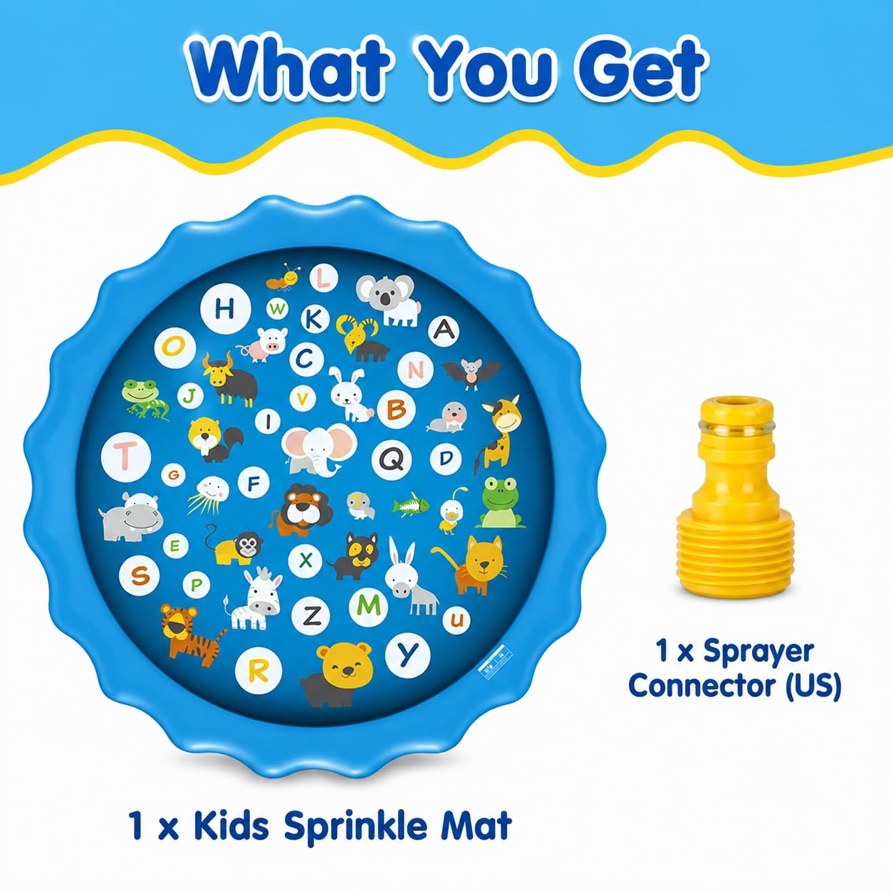 Kidology Splash Pad - Large Water Sprinkler for Kids -3