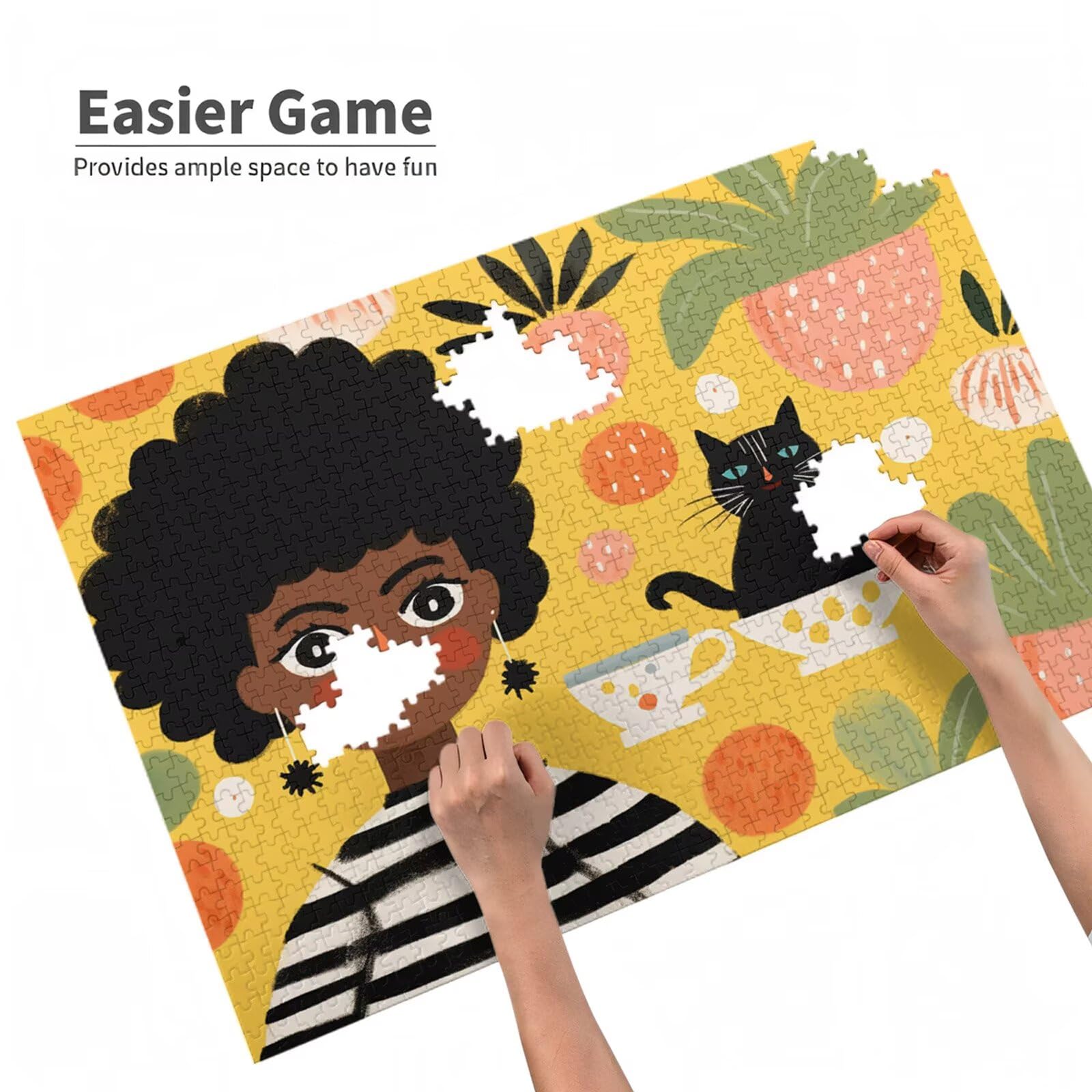 5000 sztuk puzzli dla dorosłych, kreatywne niemożliwe puzzle dla dorosłych początkujących, duża drewniana układanka z pudełkiem do przechowywania, prezenty dla kobiet mężczyzn, wystrój domu, motyw