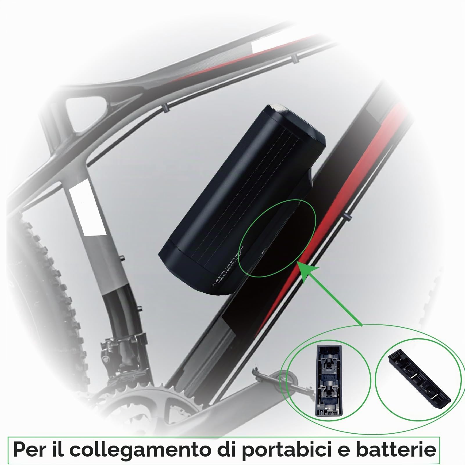 Ebike batteria 36V 48V 24V mini bottiglie di ricambio batteria bere bottiglie bicicletta kit di conversione batteria (36V 11Ah)