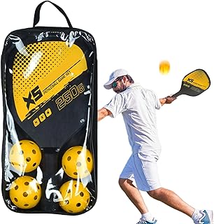 Juego de bolas de remo de madera, bola de murciélago al aire libre, juego de raquetas, equipo de bolas de pepino, dos raquetas, agarre cómodo, cuatro bolas de pepino, adecuadas para juegos de