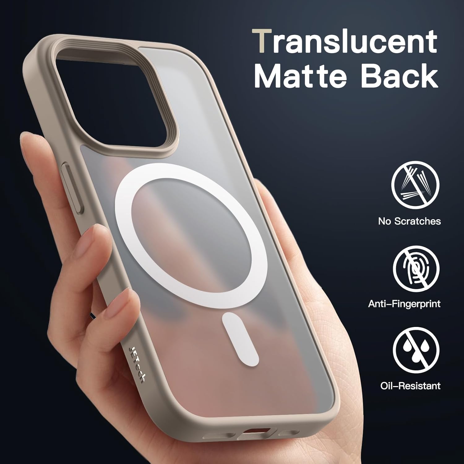 جيتك جراب مغناطيسي لموبايل ايفون 15 برو 6.1 بوصة متوافق مع ماج... - view 4