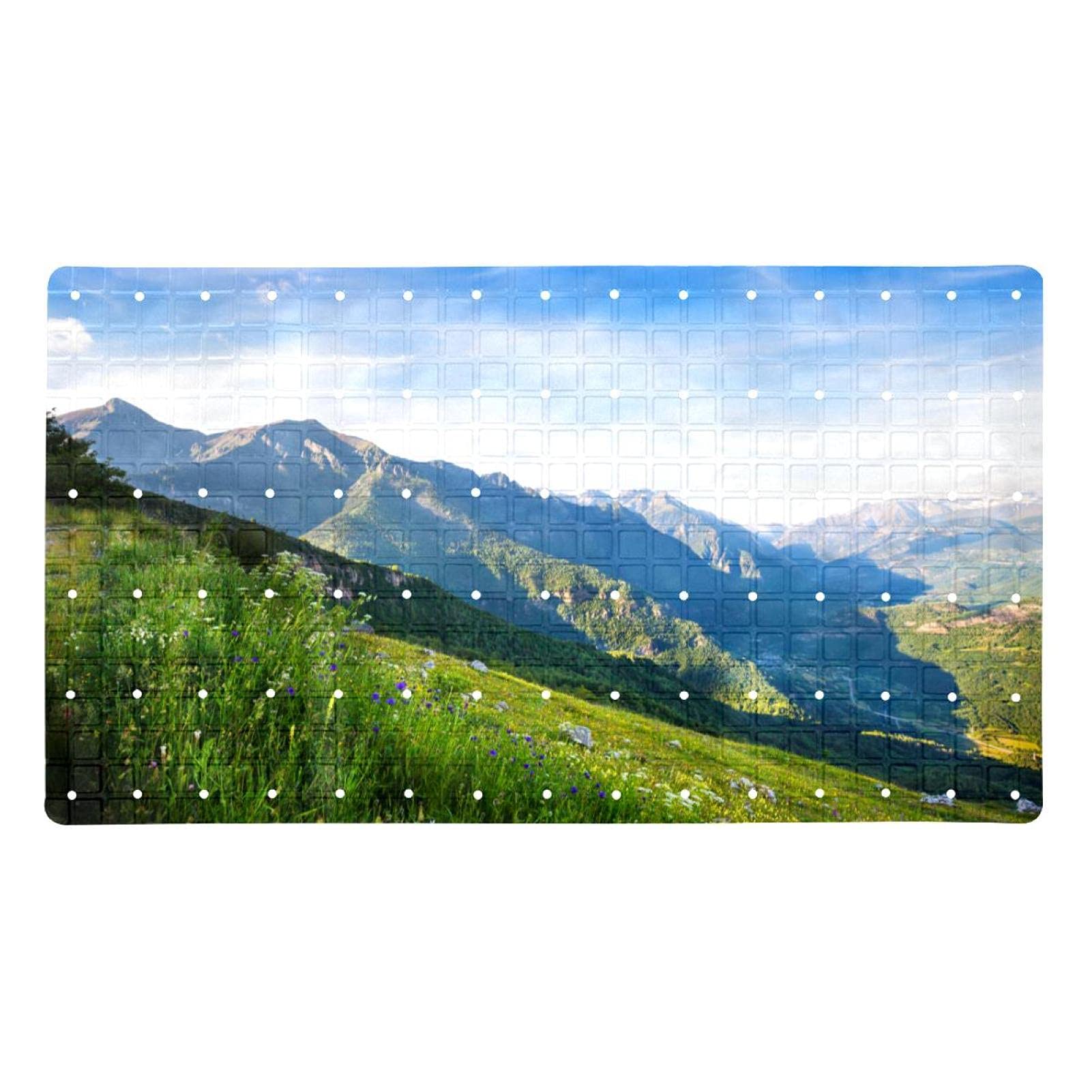 Tapis de baignoire antidérapant sécurisé 40 x 70 cm pour douche