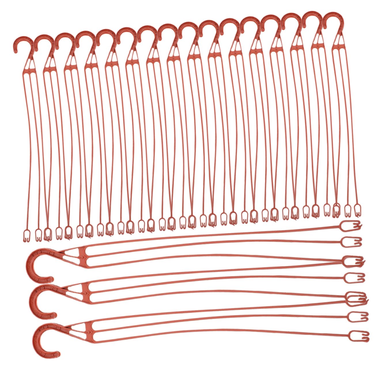 BESPORTBLE 3 Ensembles Lot De 3 Crochets Pour Pot De Fleurs Suspendus Pothos 30 Pièces Crochet Rouge Ej370 Crochet Pratique Pour Pot De Fleurs Crochets Pour Pot De Pépinière 30 pièces * 3