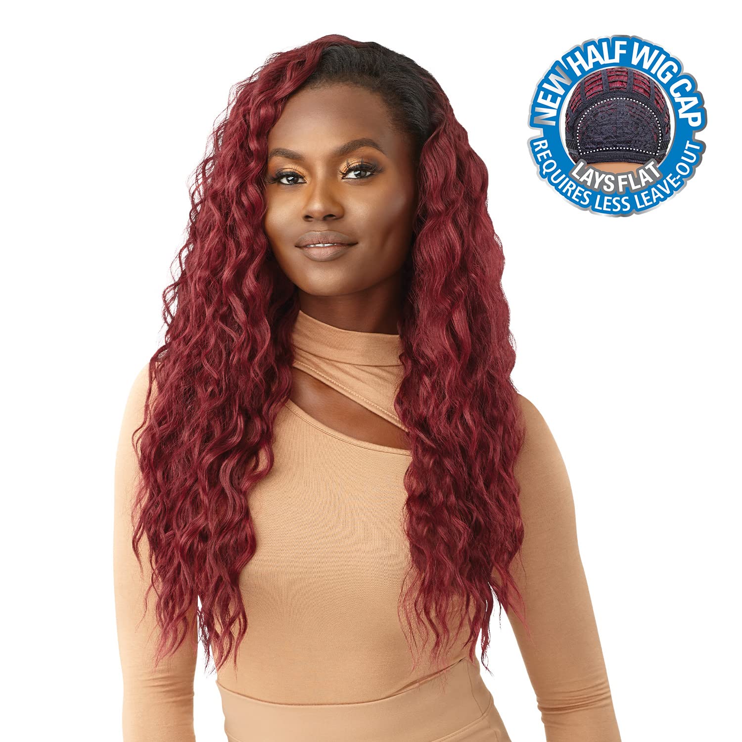 Amazon.com : Outre Quick Weave Half Wig Cap Lays Flat Wig 