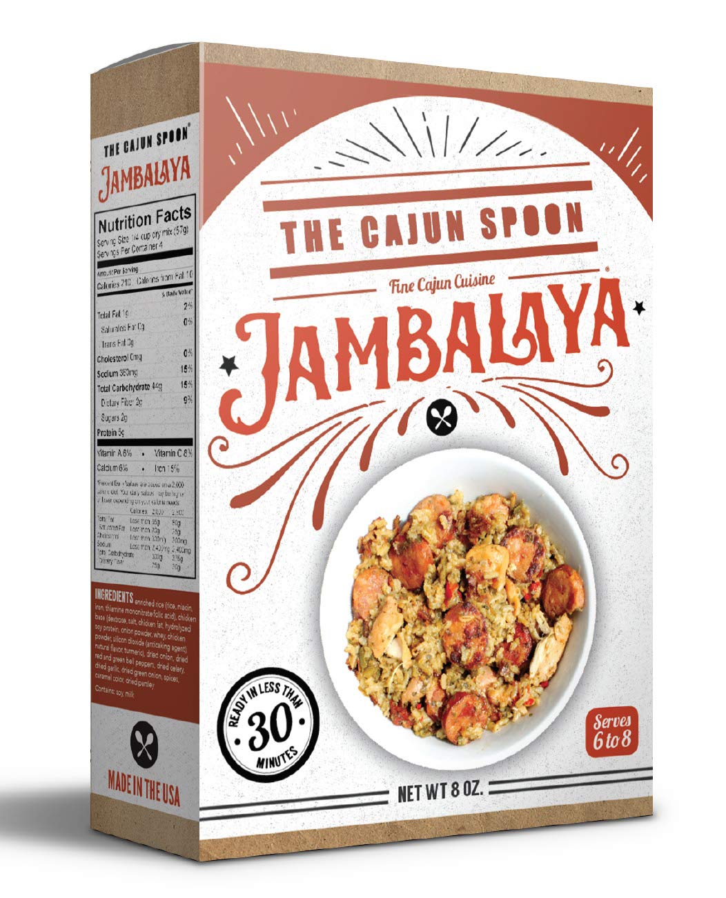The Cajun SpoonJambalaya Mix, 8 Ounce Box