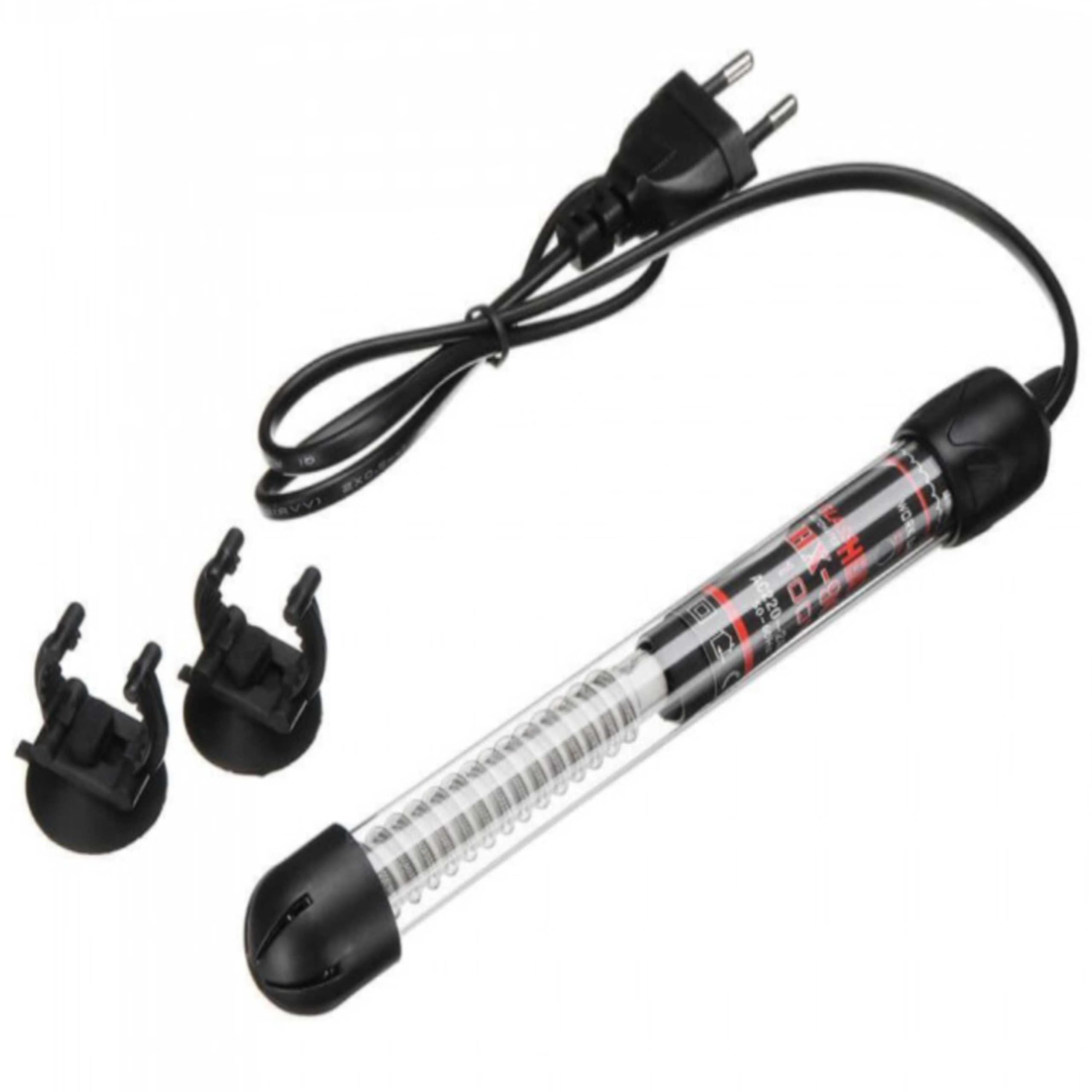 Genérico Calentador Acuario, 25W 50W 100W c/indicador de Temperatura, Tanque de Peces y acuarios, para Nano acuarios y de 200 L Acuario Calentador con termostato de Temperatura (100 W)