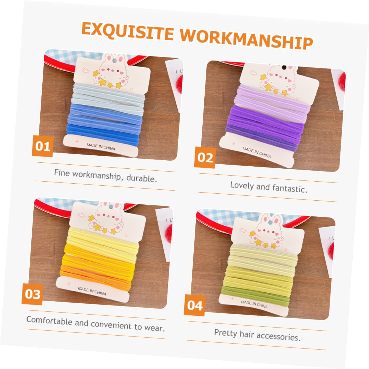 FOMIYES 105piezas Gomillas De Pelo Elásticas Para Niñas y Mujeres Accesorios Coloridos Para Peinados Diferentes Para Cumpleaños y Festividades