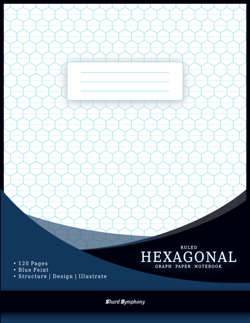 Hexagonal Ruled Graph Paper Notebook (Blue Feint): Professional Ruled Hexagon Grid Pattern (120 Pages, 8.5 x 11 in) for Organic Chemistry, Creative Design & Geometric Illustration