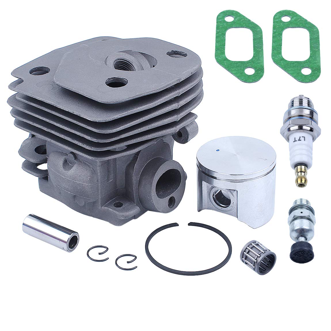 Kit de pistón de cilindro de 47 mm para puerto de descompresión de motosierra Hus 359 357XP 357
