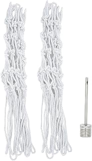Basketball Net All Weather Heavy Duty Basketball Net Replacement Fits Standard Indoor or Outdoor Rims - 12 Loops 4 Pcs