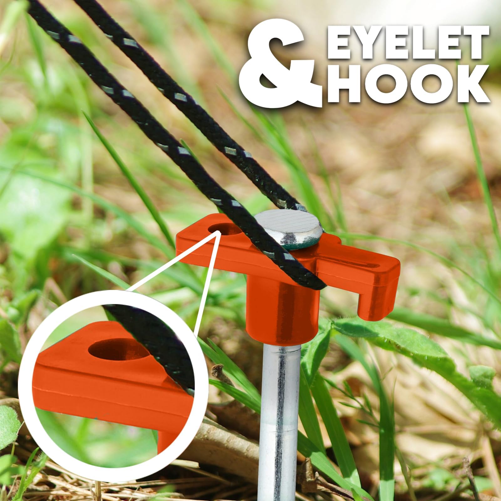 Invero 10 Picchetti Per Tenda In Acciaio Antiruggine 22,9 Cm - Pioli Resistenti Per Campeggio, Gazebo, Recinzioni Da Giardino E Decorazioni