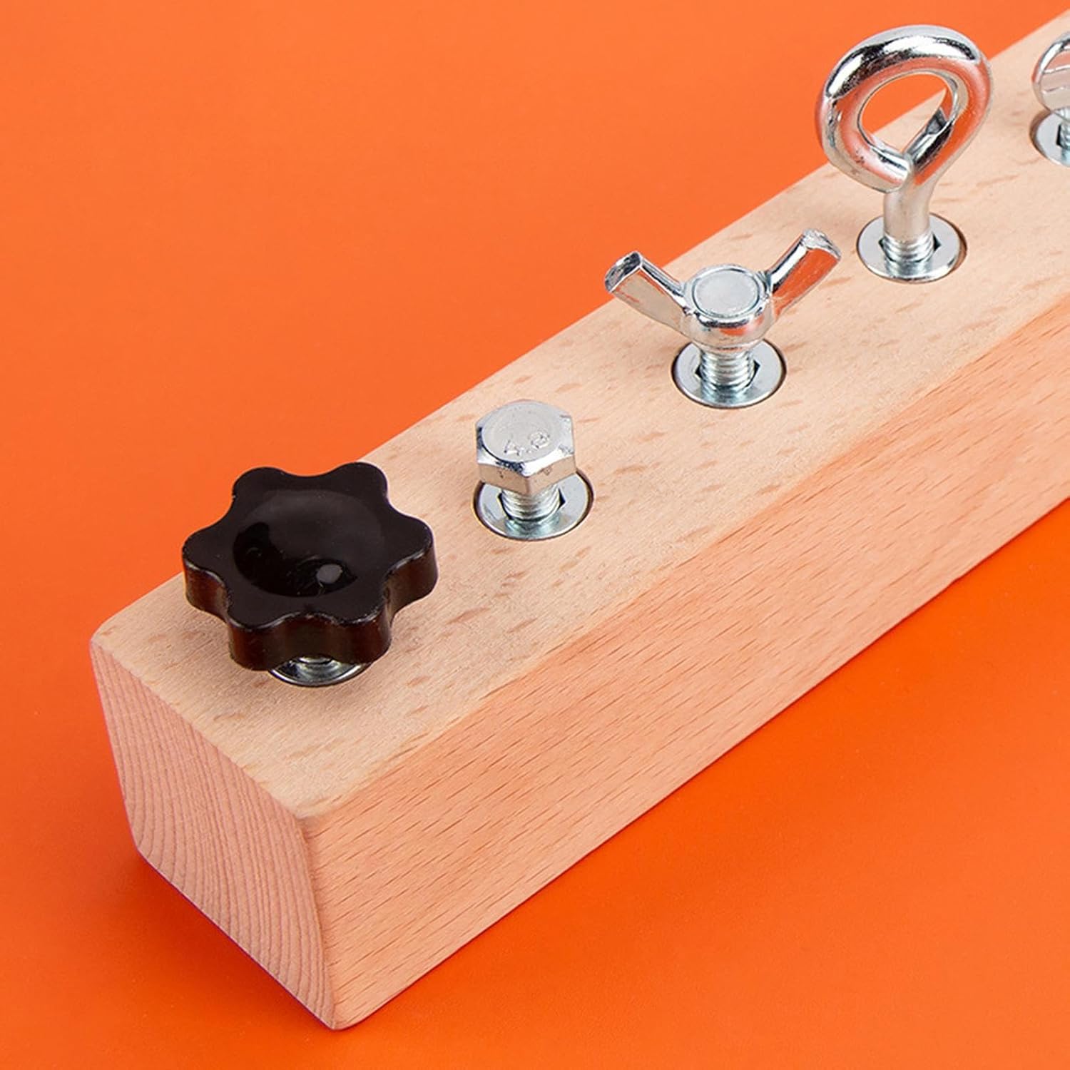 Screwdriver Board Kids Toy Set | Quiet Sensory Development - Wooden Screw Driver Activities Tools - for Boys Girls Preschoolers Children Over 3 Years Old Yard Living Room