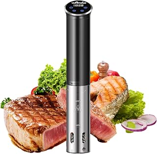 Wancle M800A 1100W Sous Vide Immersion Circulator - IPX7 Waterproof, ±0.1°C Precise Temp Control, Compact for Small Kitchens