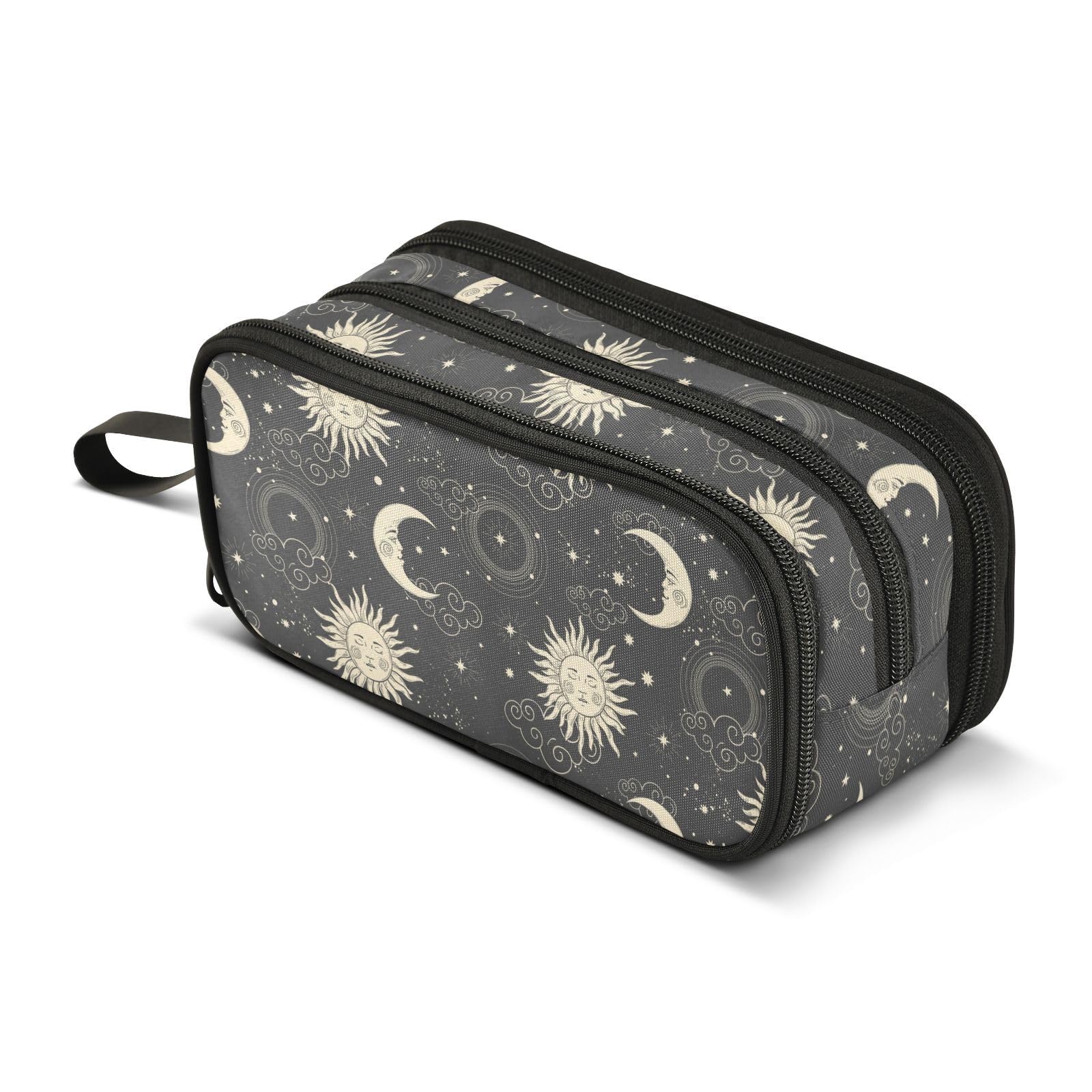 ZAZYXTJ Boho Moon Pencil Case Large Capacity Pencil Pouch