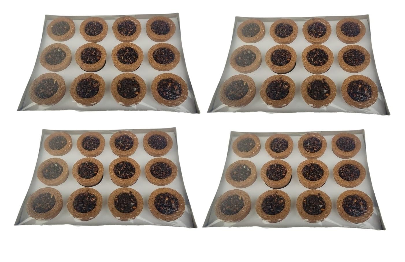 Cow Dung Sambrani Dhoop for Gau Havan Cup for Poojan Dhuni Dhup (48 pcs) | Havan Cups for Pooja, Home & Festivals | Natural Guggal Dhoop Original | Pack of 4 (12 Cups/Pack + 1 Burner Plate/Pack)-image-13