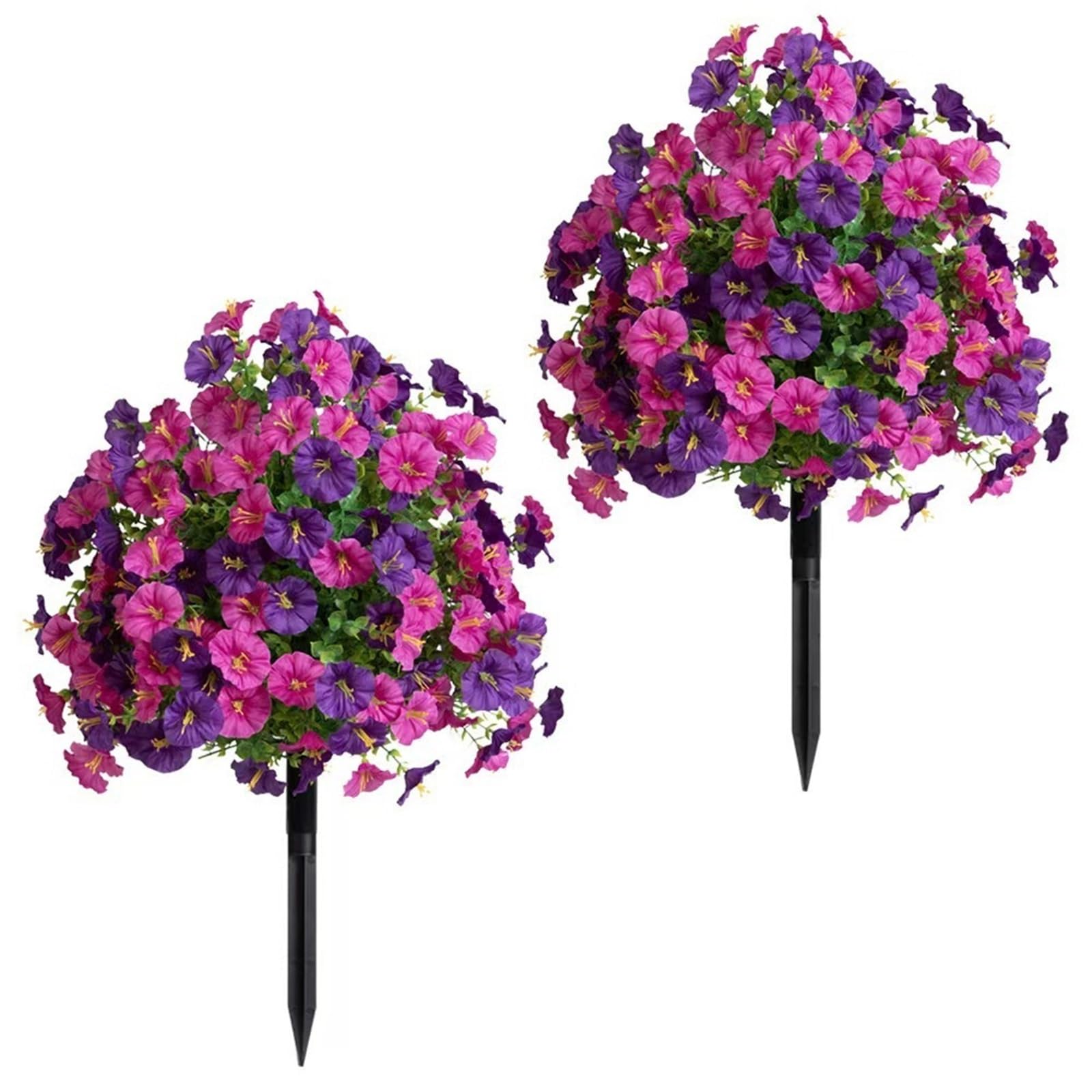 WBCDXCBB Morning Glory Planting In The Courtyard, Simulated Trumpet Flowers Decoration 1Pcs(Purple)