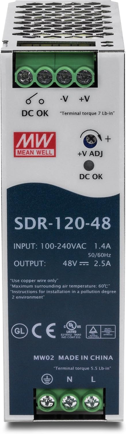 Hоttеѕt Sаlе TRENDnet 120 W Single Output Industrial DIN-Rail Power Supply, Extreme -25 to 70 °C (-13 to 158 °F) Operating Temp, Power Supply 120W, DIN-Rail Mount, Overload Protection, Silver, TI-S12048 Flаѕh Dеаlѕ - 60% оƒƒ TRENDnet 120 W Single Output Industrial DIN-Rail Power Supply, Extreme -25 to 70 °C (-13 to 158 °F) Operating Temp, Power Supply 120W, DIN-Rail Mount, Overload Protection, Silver, TI-S12048