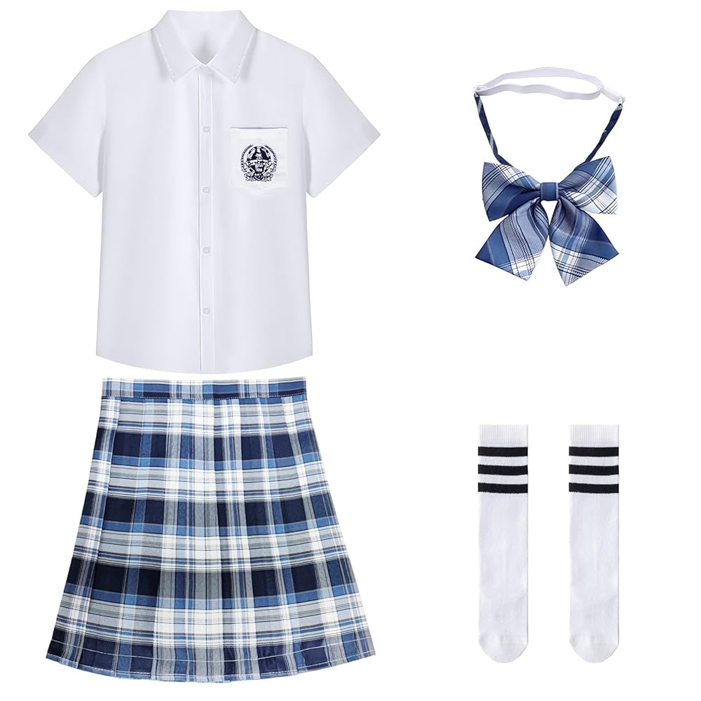 Amazon.co.jp: [Stuihort] なんちゃって制服 スカート コスプレ