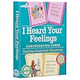 I Heard Your Feelings, Conversation Flash Cards, Reading Emotional Situations, Develop Social and Emotional Intelligence, for Ages 3 and up